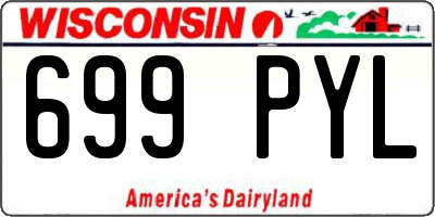 WI license plate 699PYL
