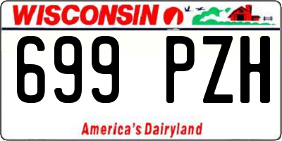 WI license plate 699PZH