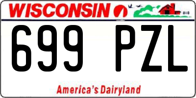 WI license plate 699PZL