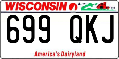 WI license plate 699QKJ