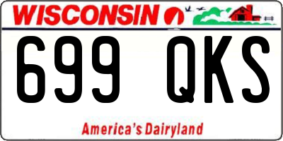 WI license plate 699QKS