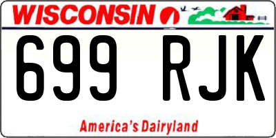 WI license plate 699RJK