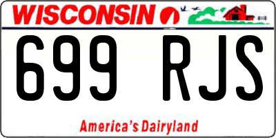 WI license plate 699RJS