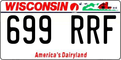 WI license plate 699RRF