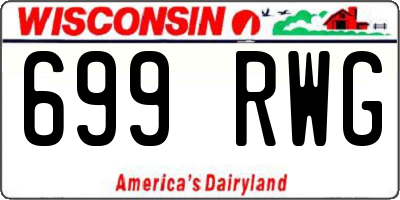 WI license plate 699RWG