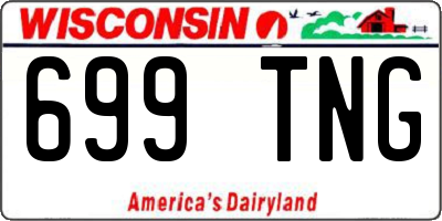 WI license plate 699TNG