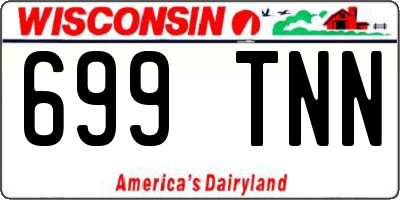 WI license plate 699TNN