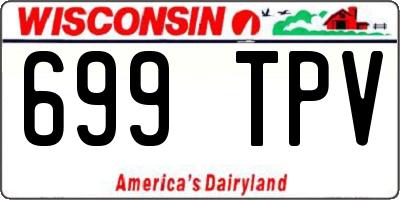 WI license plate 699TPV