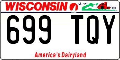 WI license plate 699TQY