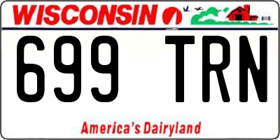 WI license plate 699TRN