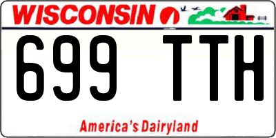 WI license plate 699TTH