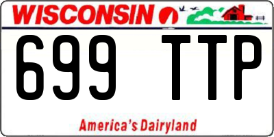 WI license plate 699TTP