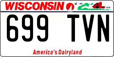 WI license plate 699TVN