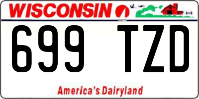 WI license plate 699TZD