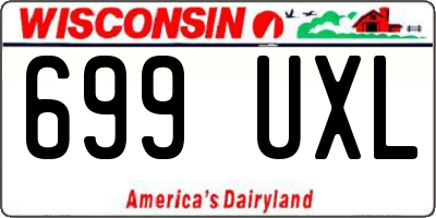 WI license plate 699UXL