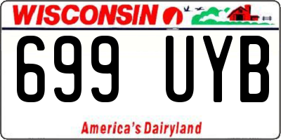 WI license plate 699UYB
