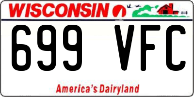 WI license plate 699VFC