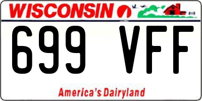 WI license plate 699VFF