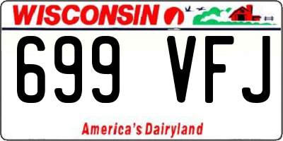 WI license plate 699VFJ