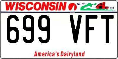 WI license plate 699VFT