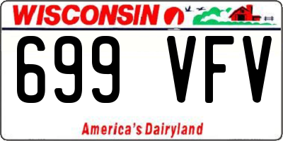WI license plate 699VFV