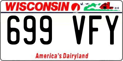 WI license plate 699VFY