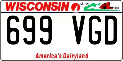 WI license plate 699VGD