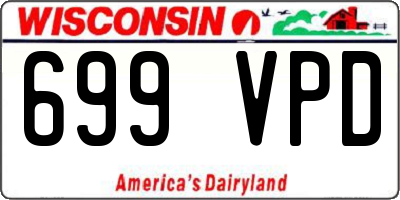 WI license plate 699VPD