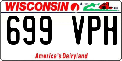 WI license plate 699VPH