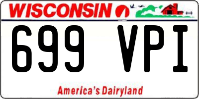 WI license plate 699VPI