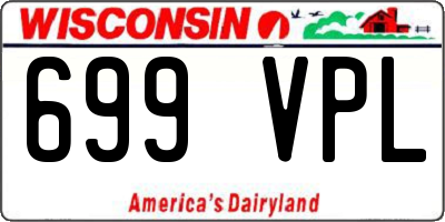 WI license plate 699VPL