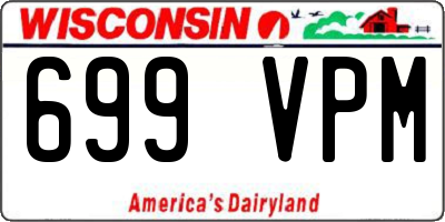 WI license plate 699VPM