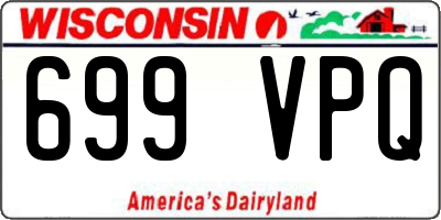 WI license plate 699VPQ