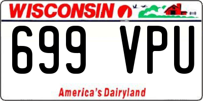 WI license plate 699VPU