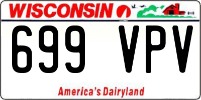 WI license plate 699VPV