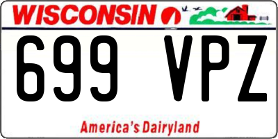 WI license plate 699VPZ