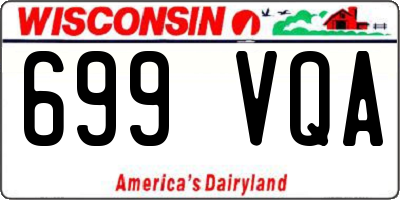 WI license plate 699VQA