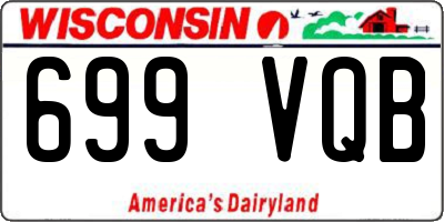 WI license plate 699VQB