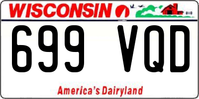 WI license plate 699VQD