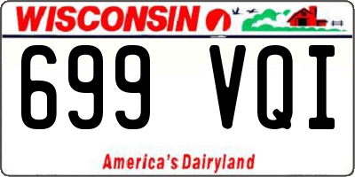 WI license plate 699VQI