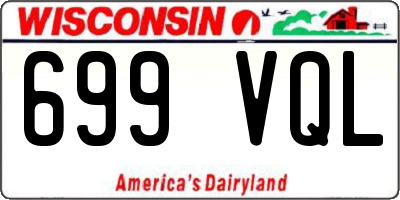 WI license plate 699VQL