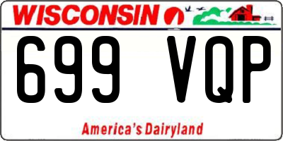 WI license plate 699VQP