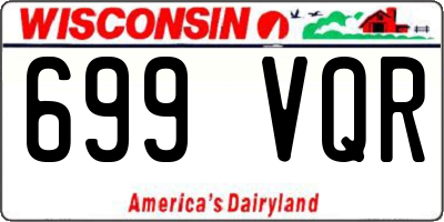 WI license plate 699VQR