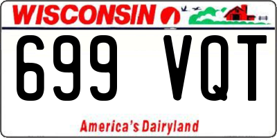 WI license plate 699VQT