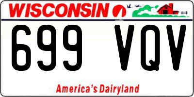 WI license plate 699VQV