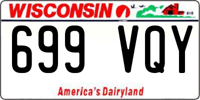 WI license plate 699VQY