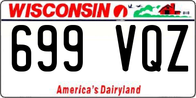 WI license plate 699VQZ