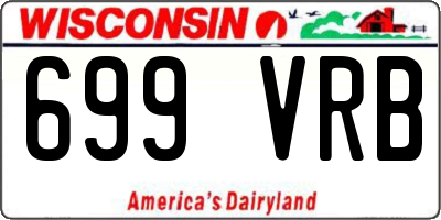WI license plate 699VRB