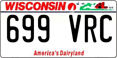 WI license plate 699VRC