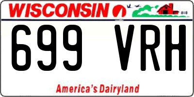 WI license plate 699VRH